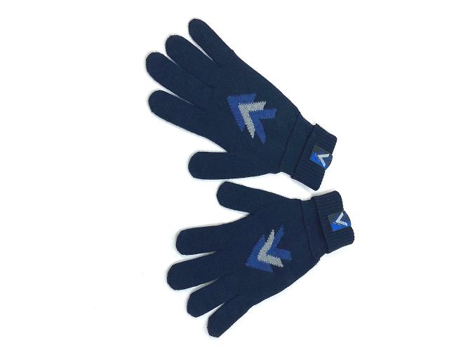Louis Vuitton Navy Wollhandschuhe Marineblau
