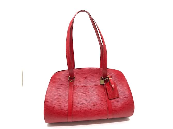 Louis Vuitton Red Epi Boston Bag Leather  ref.1456661