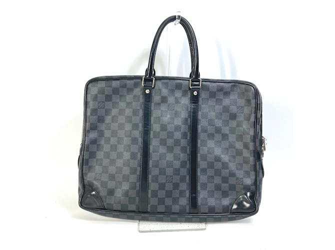 Louis Vuitton N41125 Damier Graphite Briefcase Black  ref.1456690