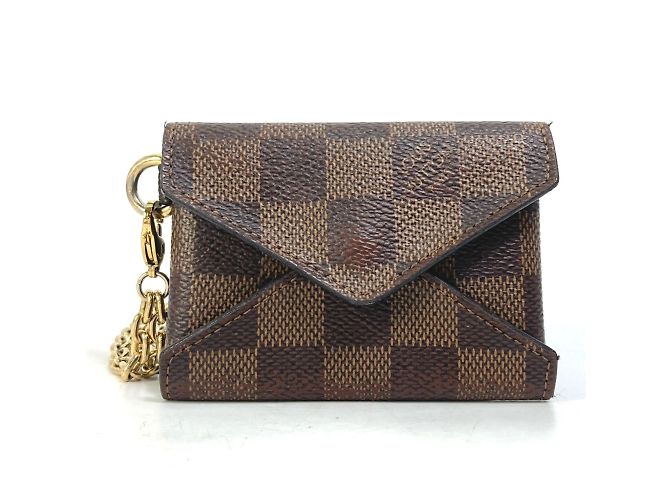 Portefeuille à compartiment pour pièces Damier Louis Vuitton Marron