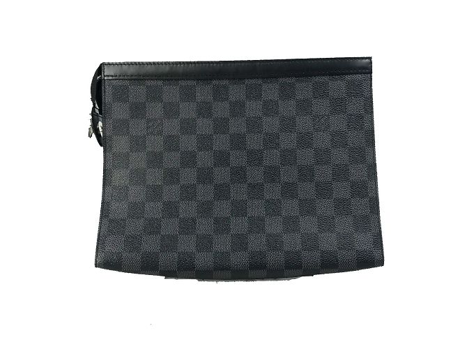 Borsa Clutch Louis Vuitton Damier Graphite Nero