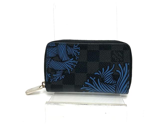 Louis Vuitton Damier Graphite Coin Purse Black  ref.1456768