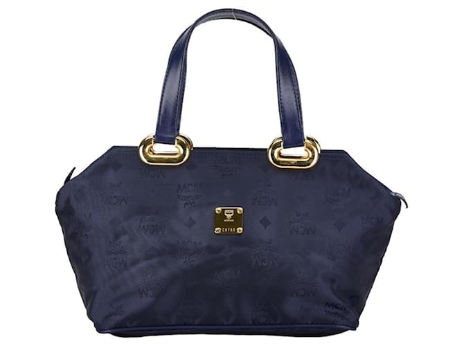 MCM Visetos Synthétique Bleu  ref.1456790