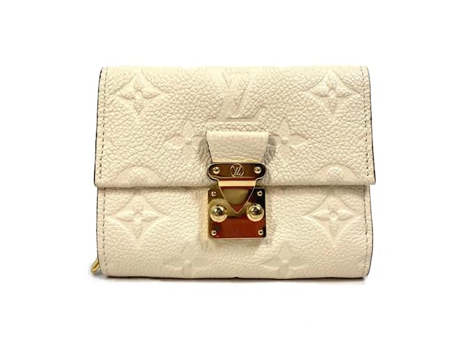 Portafoglio Metis Trifold Monogram Empreinte Louis Vuitton Beige  ref.1456817