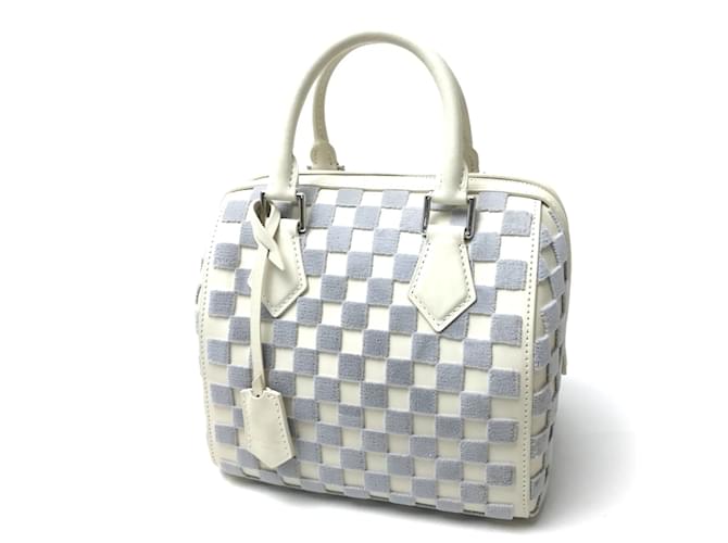 Sac à main Damier-Azur M48909 de Louis Vuitton Blanc  ref.1456922