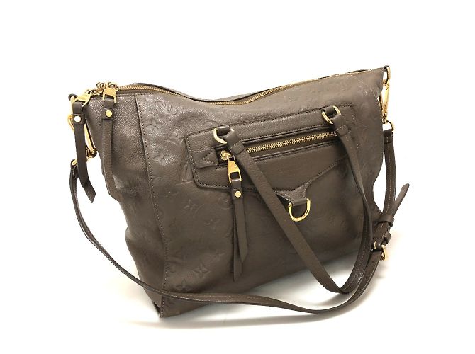 Bolsa de mão Monogram Empreinte M43409 da Louis Vuitton Marrom