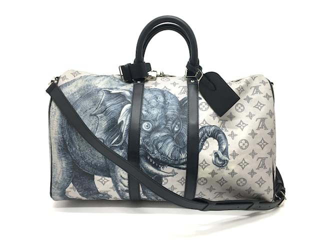 Louis Vuitton Monogram Savanna Boston Bag White  ref.1456944