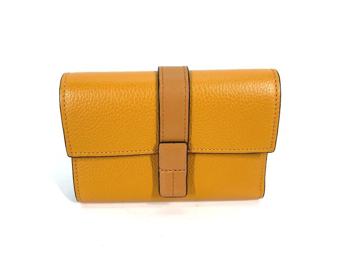 Loewe Compact Bi-Fold Wallet Brown