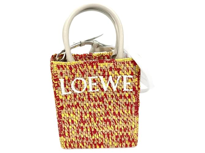 Sac fourre-tout jaune Loewe Toile  ref.1457021