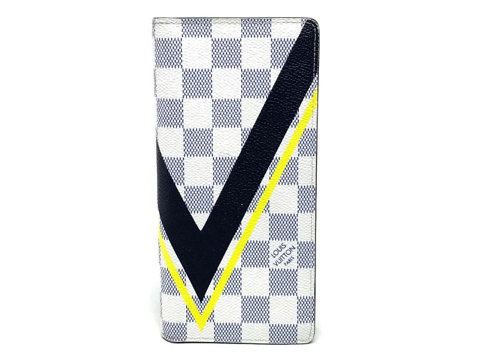 Louis Vuitton Damier Coastline Langbörse Weiß