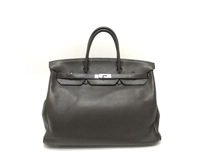 Hermès Sac à main en cuir marron Hermes  ref.1457101