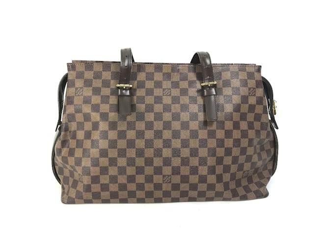 Sac tote Damier N51119 de Louis Vuitton Marron  ref.1457176