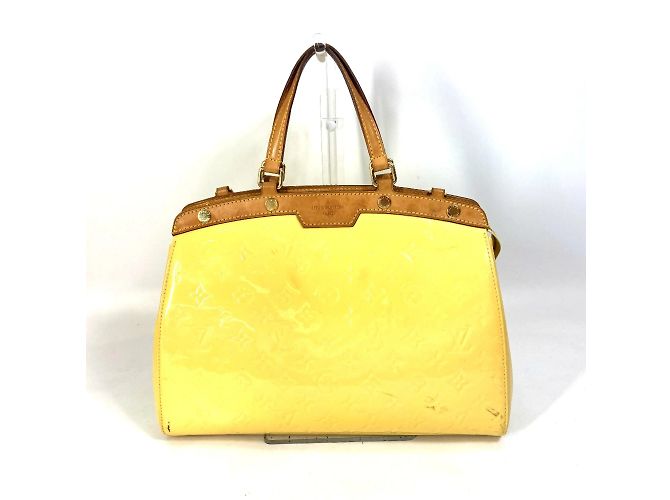 Bolso de mano Monogram Vernis M90108 de Louis Vuitton Amarillo