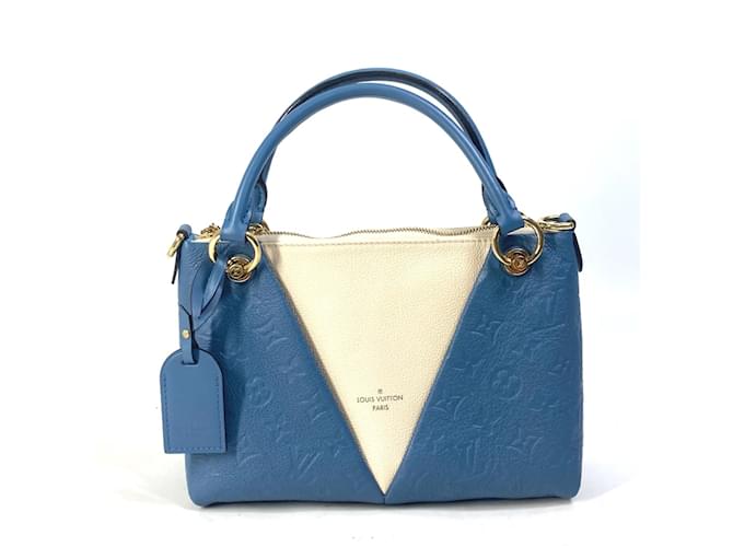 Sac tote Monogram Empreinte Louis Vuitton Bleu  ref.1457194