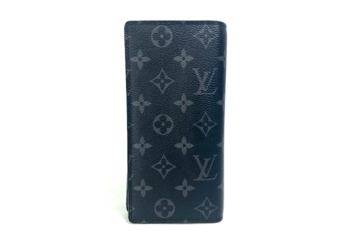 Louis Vuitton Monogram Eclipse Long Wallet Black  ref.1457217