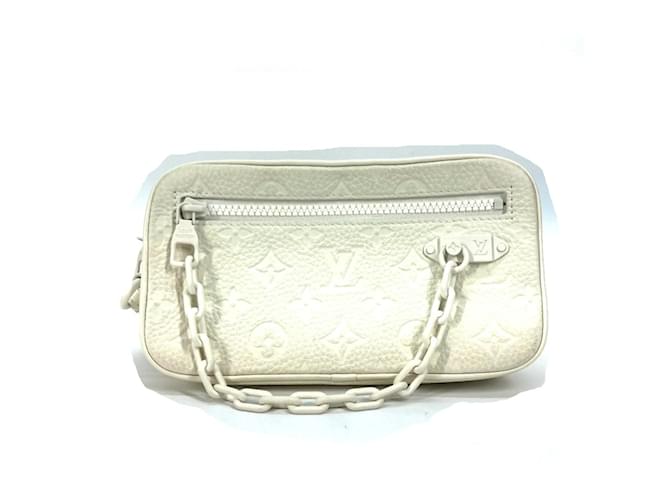 Pochette Louis Vuitton Monogram Empreinte Blanc  ref.1457275