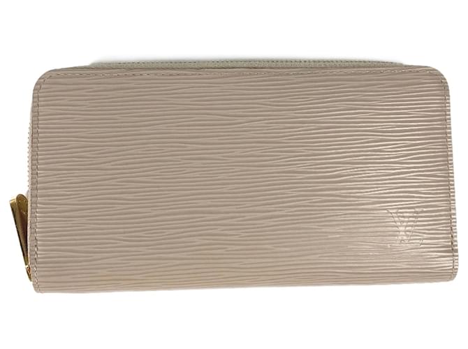 Louis Vuitton Epi Zip Around Long Wallet Beige Leather  ref.1457282