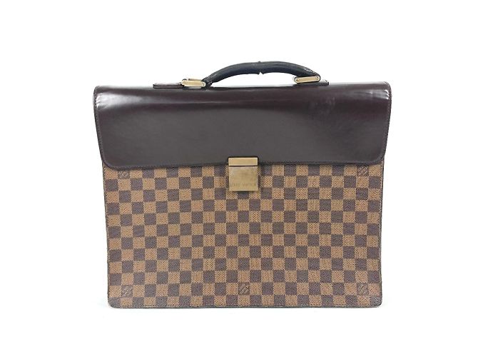Louis Vuitton N53315 Pasta Executiva Damier Marrom
