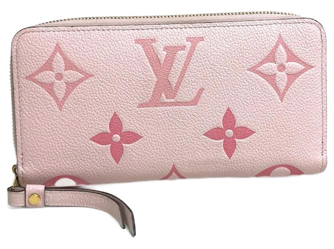 Louis Vuitton Monogram Empreinte Zippy Wallet Pink ref