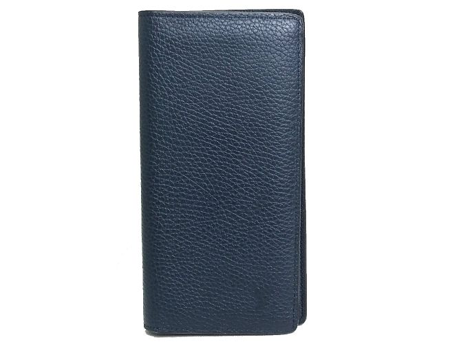 Louis Vuitton M58818 Bifold Long Wallet in Navy Navy blue