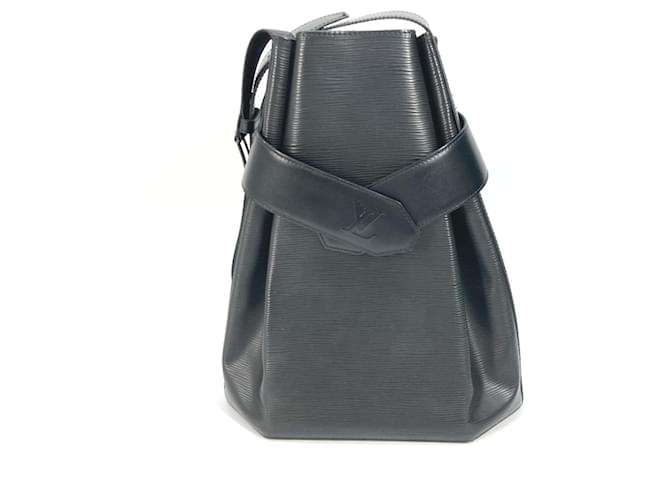 Bolsa de Ombro Epi Preto Louis Vuitton Couro  ref.1457434