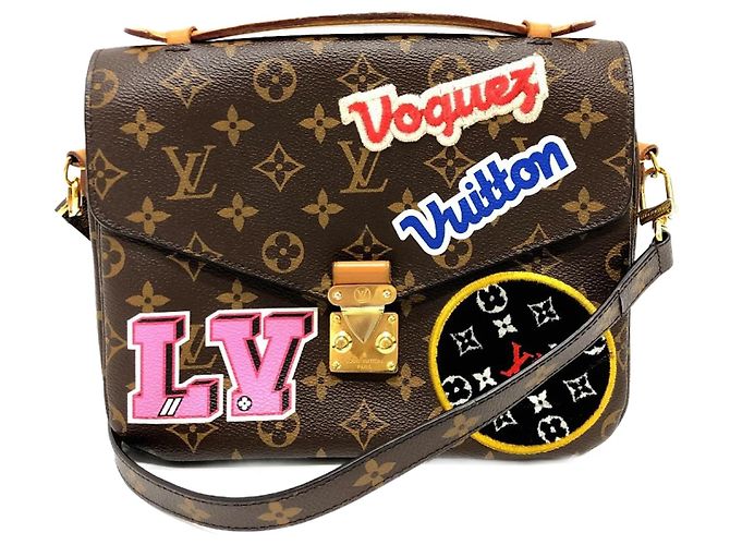 Louis Vuitton M43991 Patchies 2WAY Handbag Brown ref.1457451 
