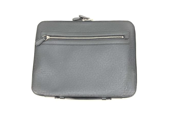 Louis Vuitton M32612 Taiga Briefcase Black Leather  ref.1457459