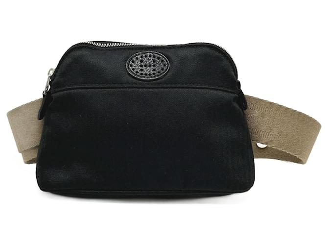 Hermès Hermes Black Cloth Shoulder Bag Pouch  ref.1457514