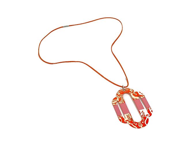 Hermès Collar de accesorios Attrage Hermes Plate Naranja 