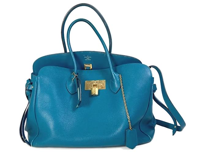 Blaues Leder Schultertasche Louis Vuitton M55023 ref.1457594 