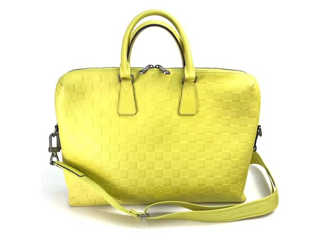 Louis Vuitton N41391 Damier Infini 2WAY Shoulder Bag Yellow  ref.1457597