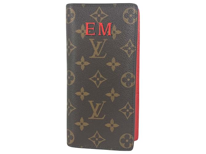 Louis Vuitton Brazza Toile Rouge  ref.1457640