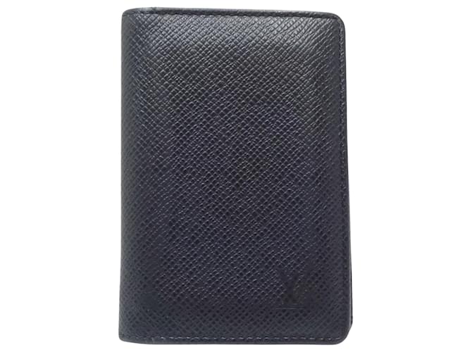 Louis Vuitton Organizer de poche Black Leather  ref.1457693