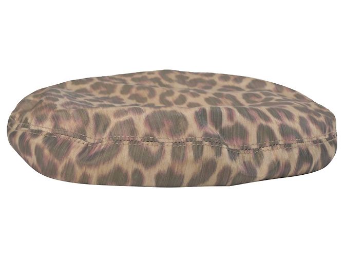 Hermès Beret in Animal Print Polyester