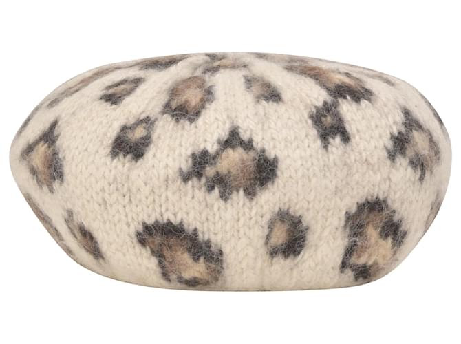 Eugenia Kim Baby Leopard Beret in Animal Print Wool