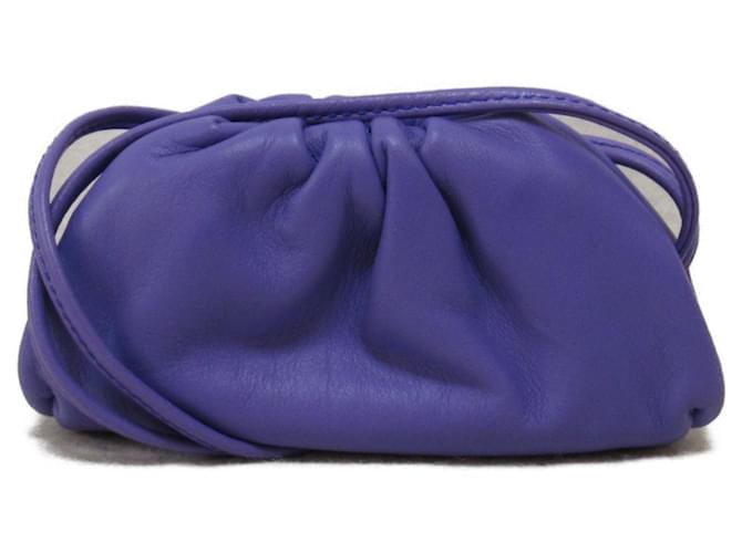 Bottega Veneta Mini Pouch Sac à Bandoulière en Cuir 585852 en Excellent État Violet  ref.1458429