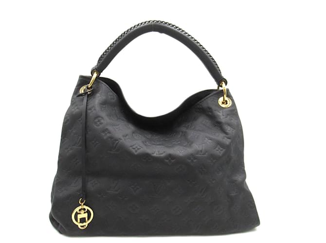 Bolso de hombro de cuero Louis Vuitton Artsy MM M41066 en excelente estado Negro  ref.1458432