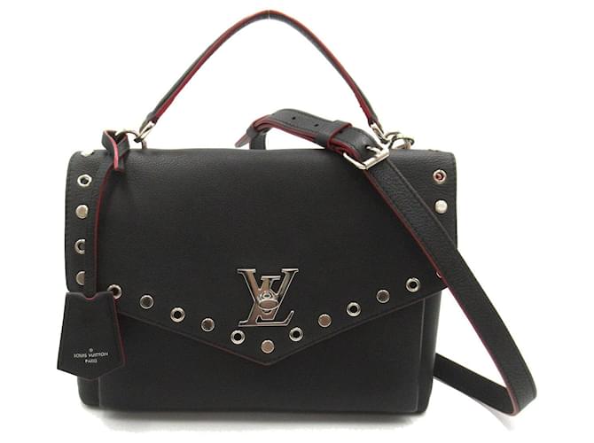 Louis Vuitton My Lock Me Studs Leder Schultertasche M51494 in gutem Zustand Schwarz  ref.1458433