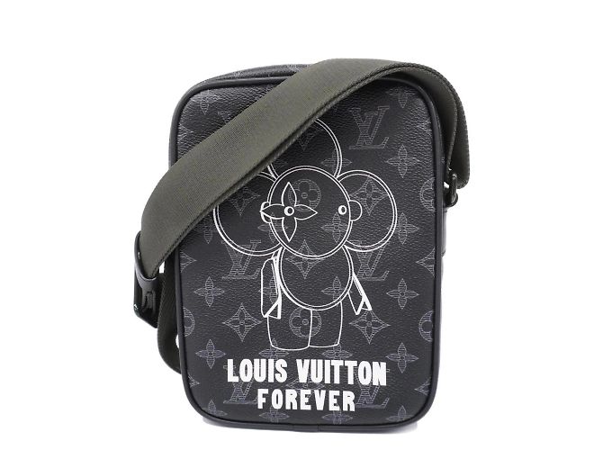 Borsa a Spalla Louis Vuitton Monogram Eclipse Vivienne M43677 Danube PM Nero
