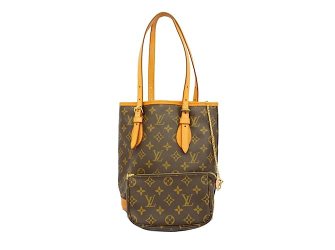 Louis Vuitton Monogram Bucket PM Tote Bag Braun ref.1458876 - Joli 