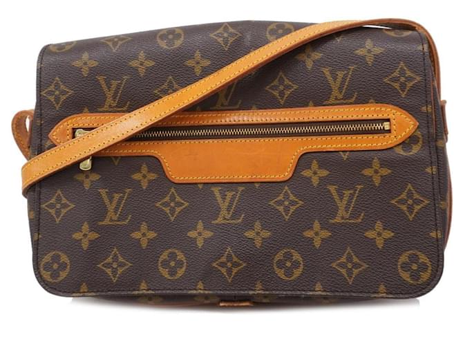 Saint Germain Schultertasche Monogramm Louis Vuitton Braun ref 
