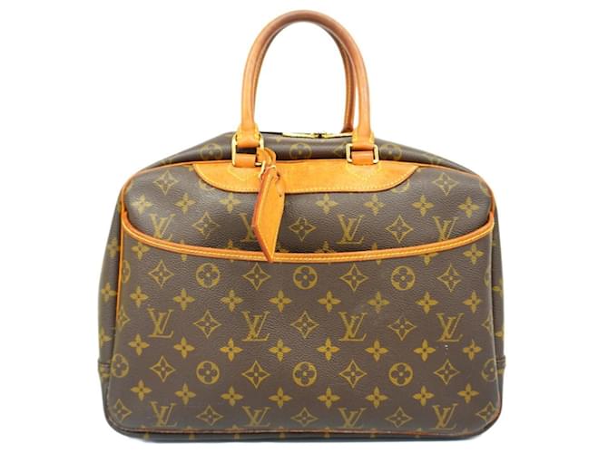 Bolso Deauville Monogram Louis Vuitton Castaño  ref.1459275