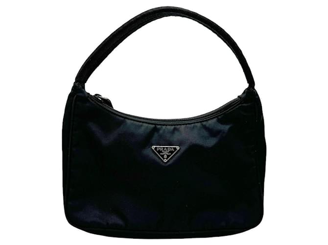 Sac à main en nylon noir Prada pour femmes  ref.1459388