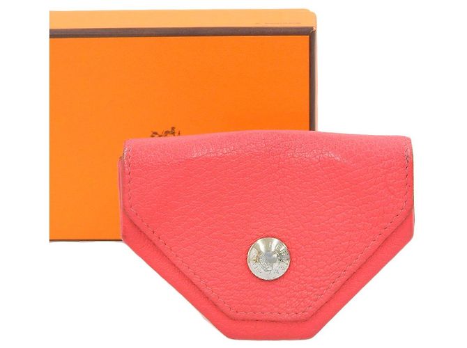 Hermès Hermes Le Soir Sandouze Coin Case Chevre Pink