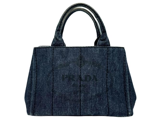 Bolsa de mão em denim Canapa da Prada John  ref.1461001