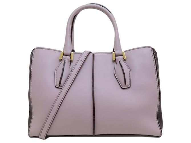 Sac fourre-tout en cuir violet Tod's  ref.1461737