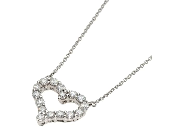 Tiffany & Co Tiffany Heart Diamond Necklace in Platinum  ref.1461743