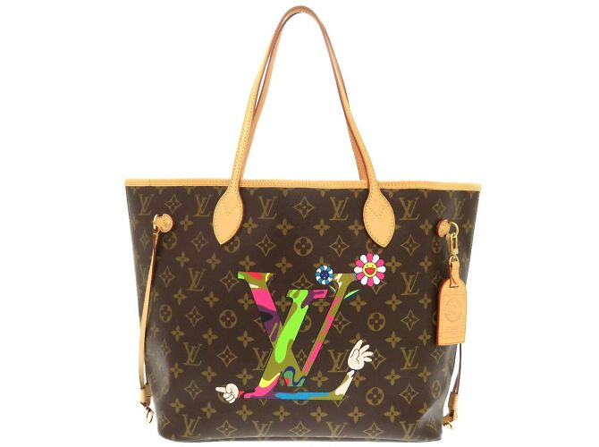 Sac tote Monogram Neverfull MM de Louis Vuitton Marron