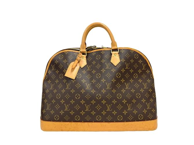 Sac à main Louis Vuitton Alma Voyage MM Monogram Cuir Marron  ref.1461913