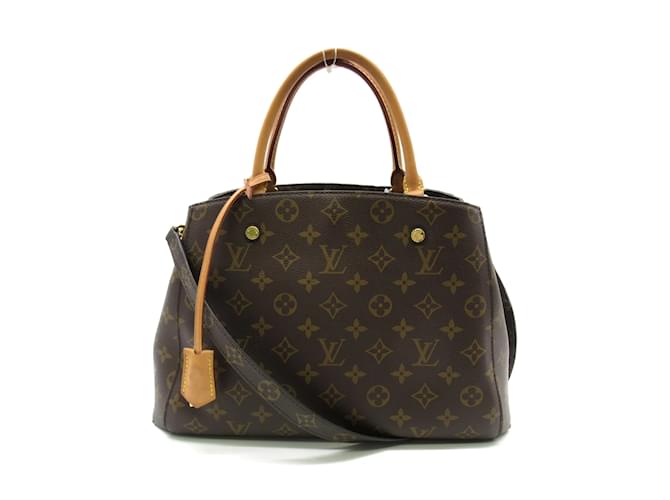 Louis Vuitton Montaigne MM Tote Bag Brown  ref.1461942